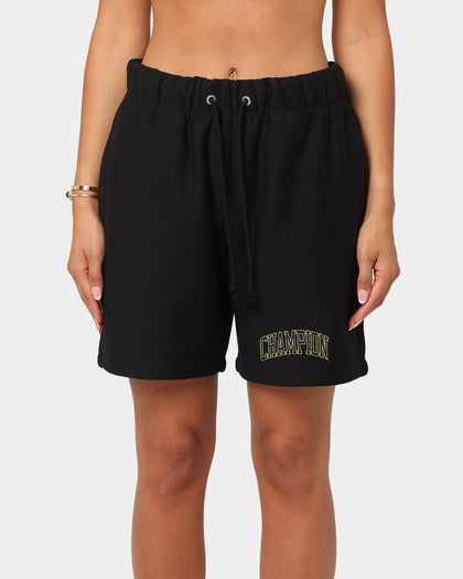 Champion Reverse Weave Varsity Shorts Black