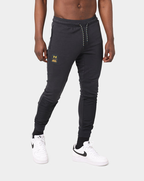 Under Armour Rival Terry Scribble Pants Black/Omega Orange