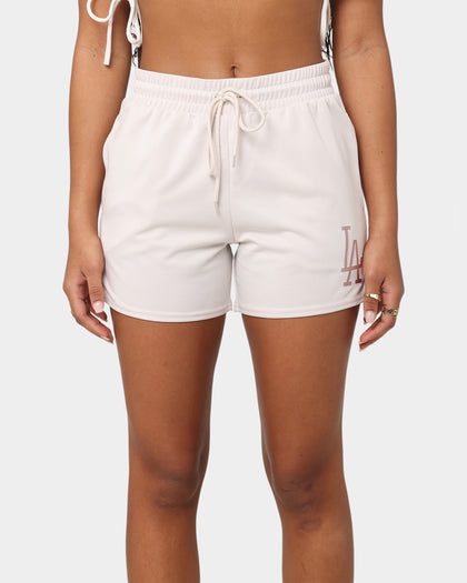 Majestic Athletic Women's Los Angeles Dodgers Rumble Shorts White Sand