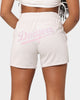 Majestic Athletic Women's Los Angeles Dodgers Rumble Shorts White Sand