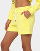 XXII Women's Elastic Waist Short Yellow