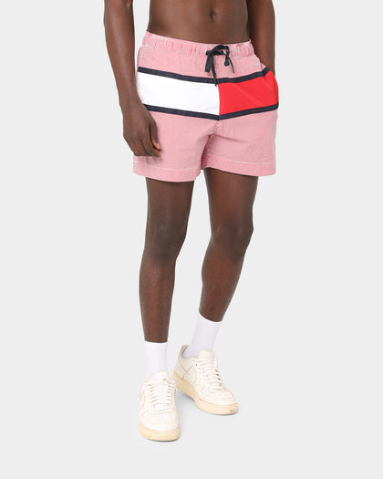 Tommy Hilfiger Medium Drawstring Swim Shorts Hilfiger Red Stripe