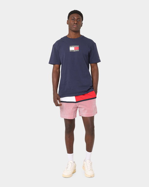 Tommy Hilfiger Medium Drawstring Swim Shorts Hilfiger Red Stripe