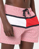 Tommy Hilfiger Medium Drawstring Swim Shorts Hilfiger Red Stripe