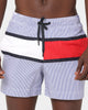 Tommy Hilfiger Medium Drawstring Swim Shorts Hilfiger Blue Stripe