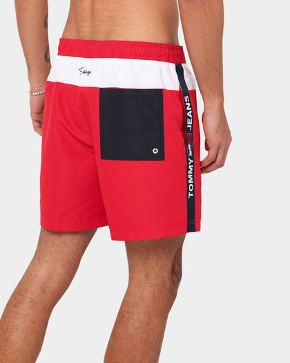 Tommy Hilfiger Slim Fit Medium Drawstring Shorts Primary Red