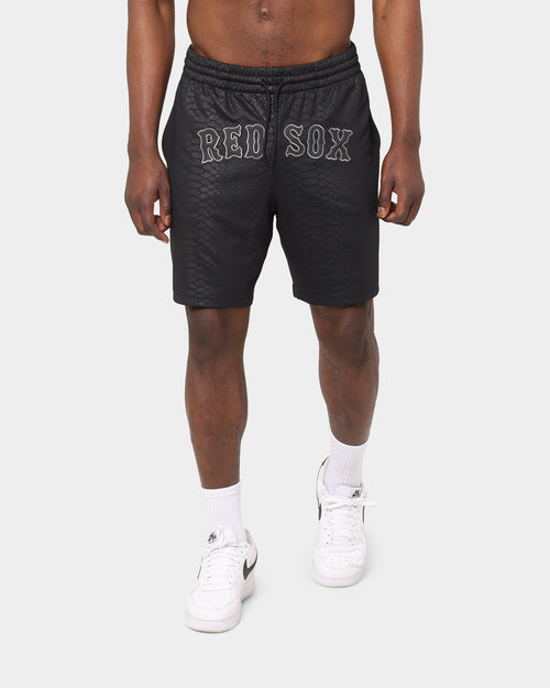 Majestic Athletic Boston Red Sox Snake Wordmark Shorts Black Snake Print