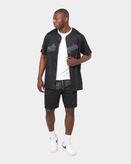 Majestic Athletic Los Angeles Dodgers Snake Wordmark Shorts Black Snake Print