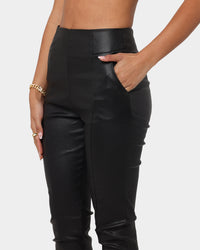 XXIII Women's Callia Faux Leather Pant Black