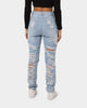 XXIII Women's Wish Ripped Denim Jean Light Blue