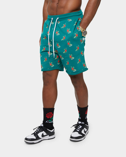 Carre Ament Repeat Rugueux Shorts Deep Teal