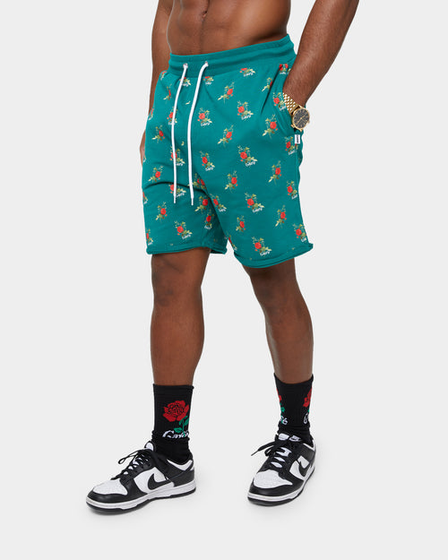 Carre Ament Repeat Rugueux Shorts Deep Teal