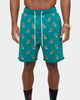 Carre Ament Repeat Rugueux Shorts Deep Teal