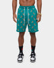 Carre Ament Repeat Rugueux Shorts Deep Teal