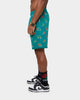 Carre Ament Repeat Rugueux Shorts Deep Teal