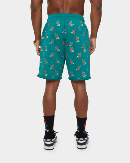 Carre Ament Repeat Rugueux Shorts Deep Teal