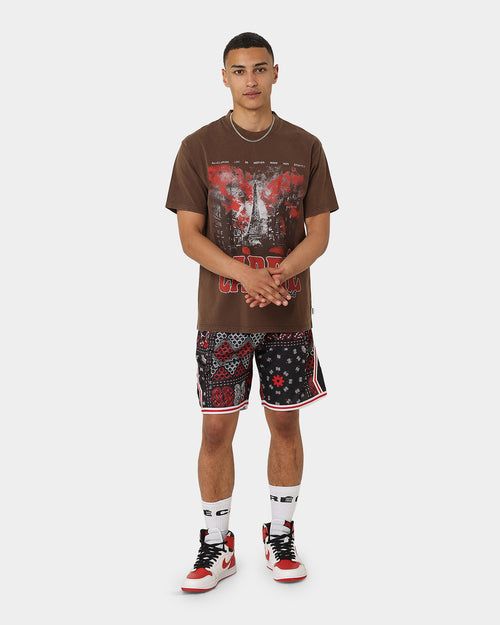 Carré Bandana Ultra Basketball Shorts Black/Red