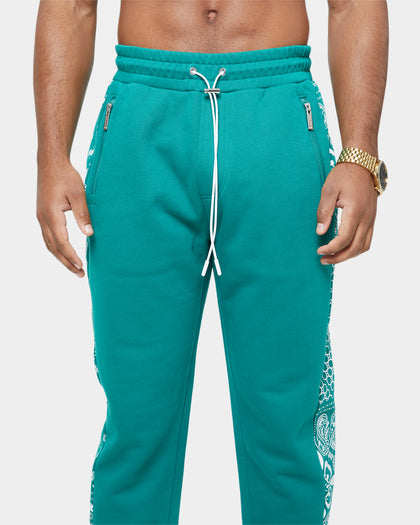 Carre Bandana Ultra Panel Track Pants Deep Teal