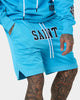Saint Morta Workshop Basketball Shorts Cyan