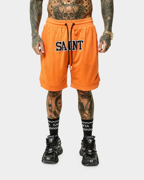 Saint Morta Workshop Basketball Shorts Orange/Black