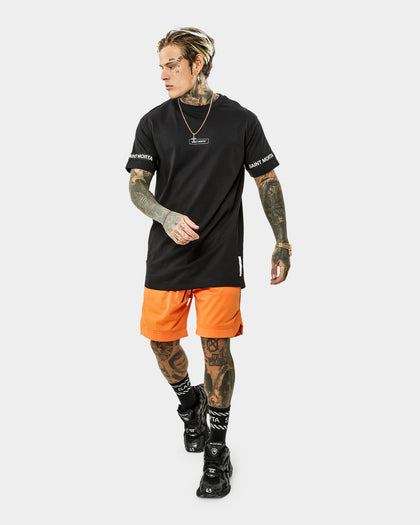 Saint Morta Workshop Basketball Shorts Orange/Black