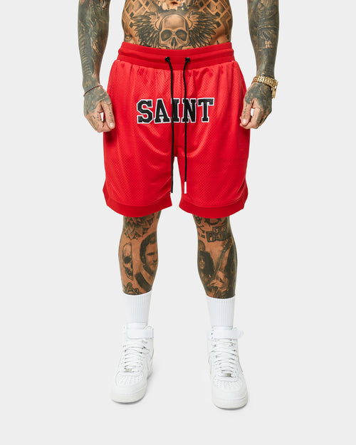 Saint Morta Workshop Basketball Shorts Red/Black