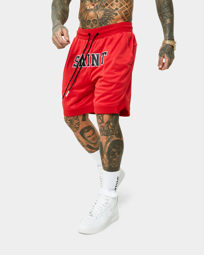 Saint Morta Workshop Basketball Shorts Red/Black