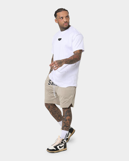 Saint Morta Workshop Basketball Shorts Stone