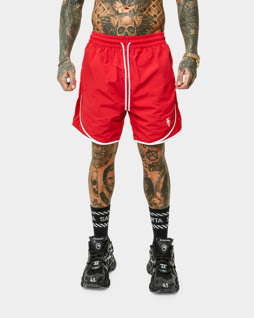 Saint Morta Icarus Vintage Running Shorts Red