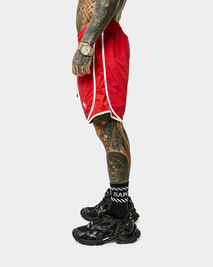 Saint Morta Icarus Vintage Running Shorts Red