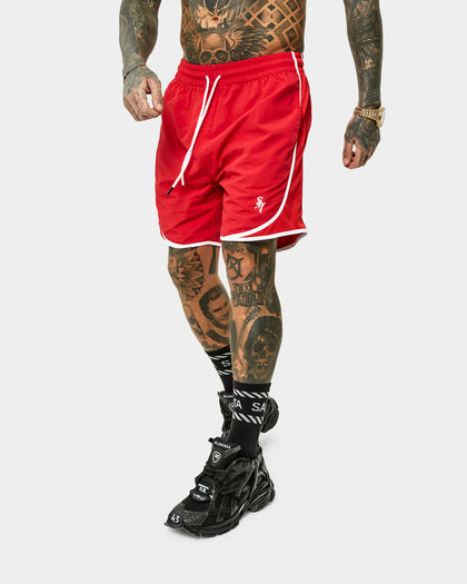 Saint Morta Icarus Vintage Running Shorts Red