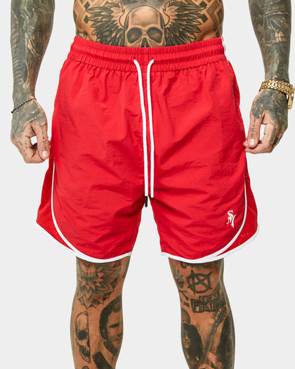Saint Morta Icarus Vintage Running Shorts Red
