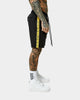 Saint Morta Monolith Sport Track Shorts Black/Yellow