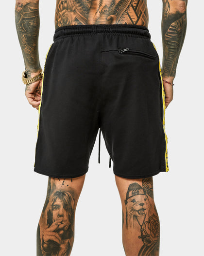 Saint Morta Monolith Sport Track Shorts Black/Yellow