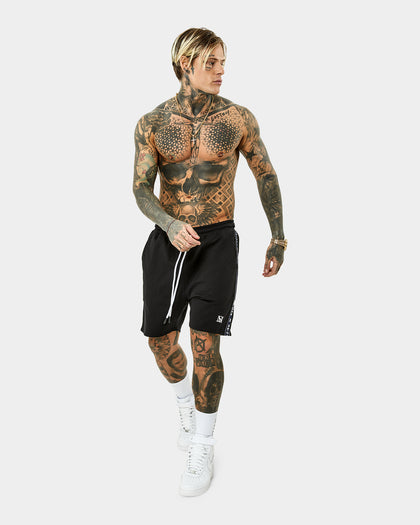 Saint Morta Monolith Sport Track Shorts Black/Navy