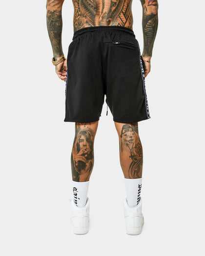 Saint Morta Monolith Sport Track Shorts Black/Navy