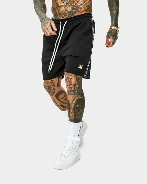 Saint Morta Monolith Sport Track Shorts Black/Navy