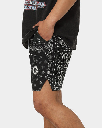 Carré Bandana Ultra Flannel Shorts Black/White