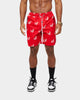 Carre Parc De Balle Repeat Logo Print Shorts Red