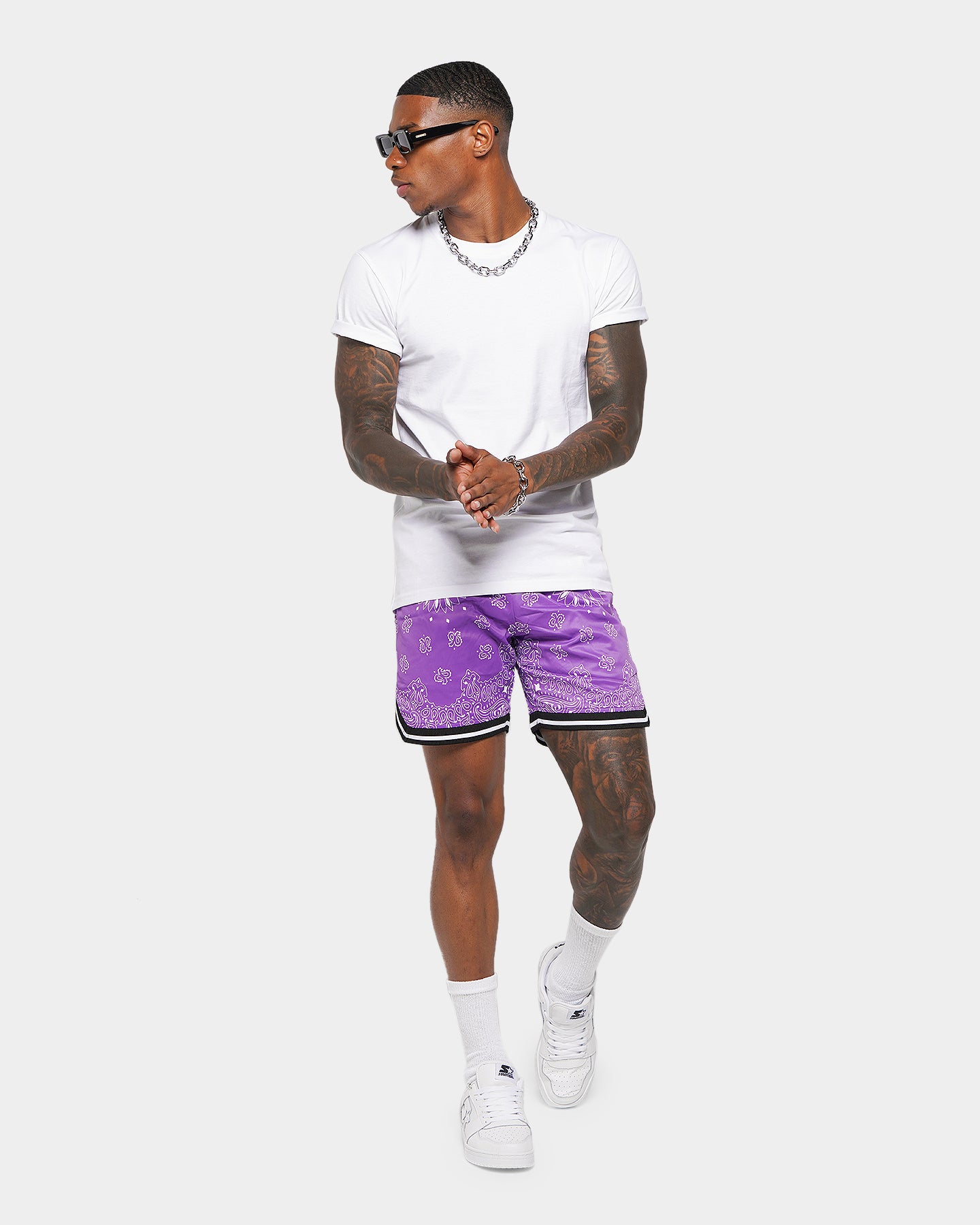 XXIII Mike Paisley Basketball Shorts Purple | Culture Kings US