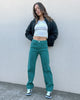 XXIII Women's Tess Wide Leg Jean Forest Green