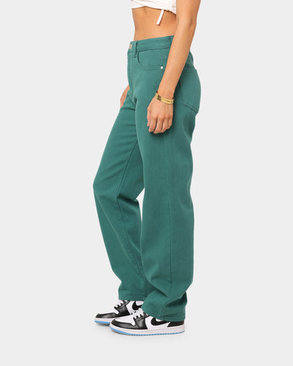 XXIII Women's Tess Wide Leg Jean Forest Green