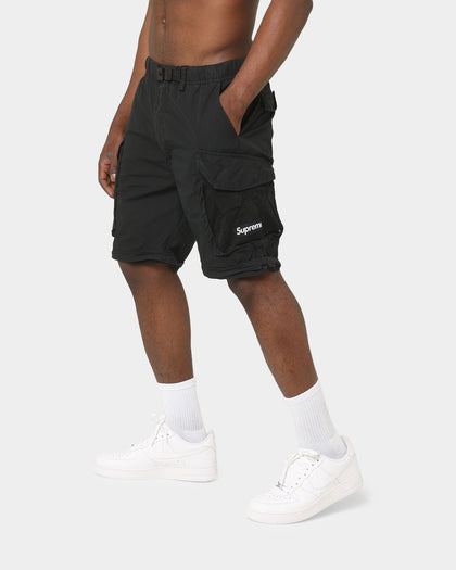 Supreme Mesh Pocket Belted Cargo Pants Black