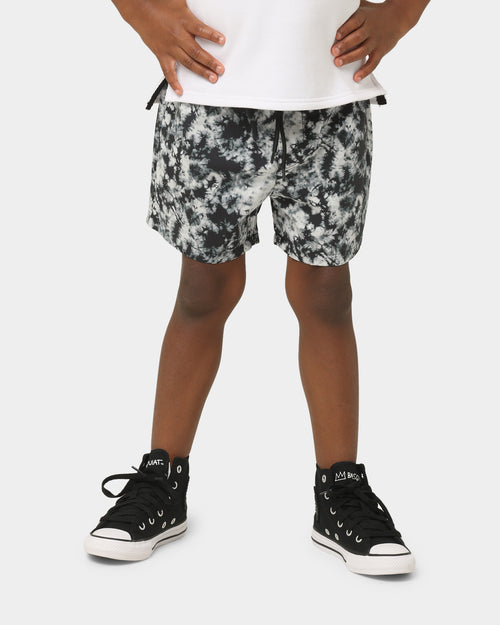 EN ES KIDS  Kids' Let's Party Shorts Black Tie-Dye