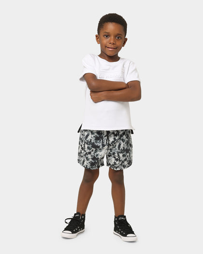 EN ES KIDS  Kids' Let's Party Shorts Black Tie-Dye