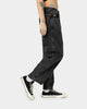 X-Large Bull Denim 91 Wide Leg Pants Washed Black
