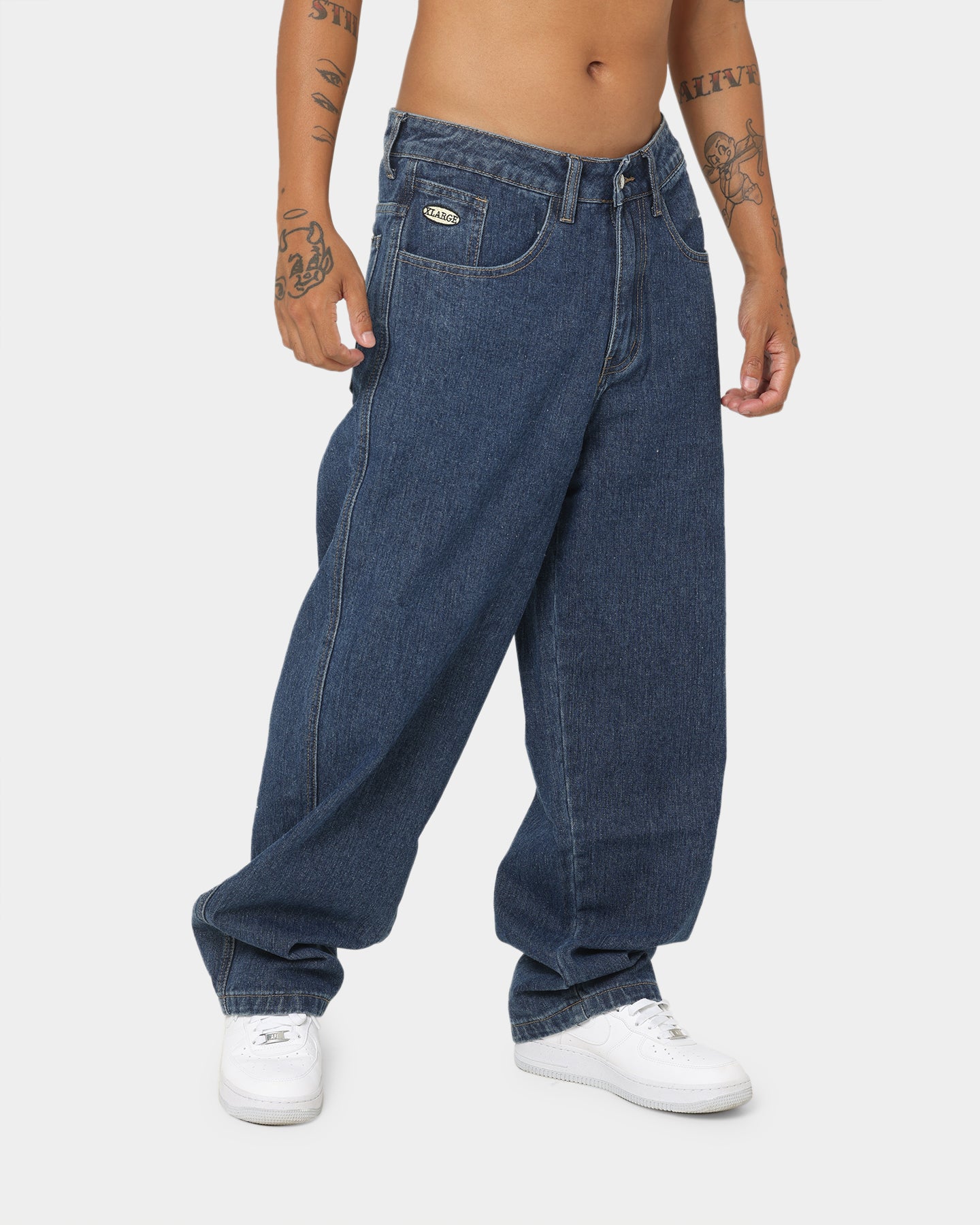 X-Large Bull Denim 91 Wide Leg Pants Blue | Culture Kings US