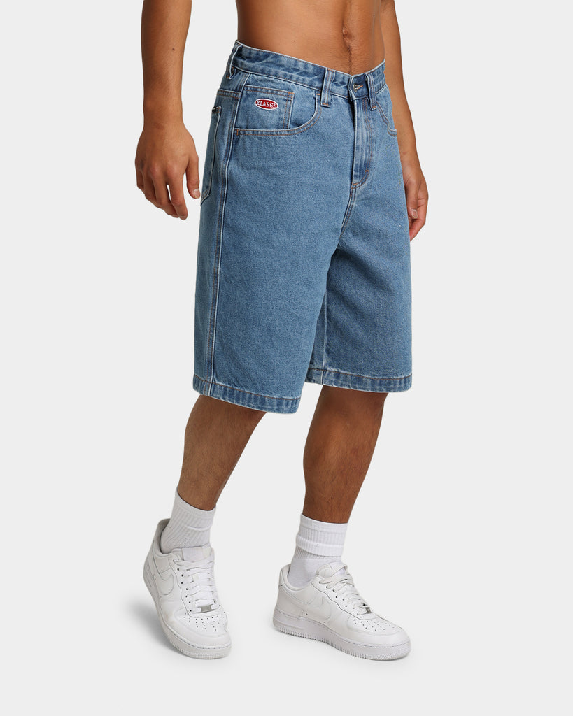 X-Large Bull Denim 91 Shorts Mid Blue | Culture Kings US