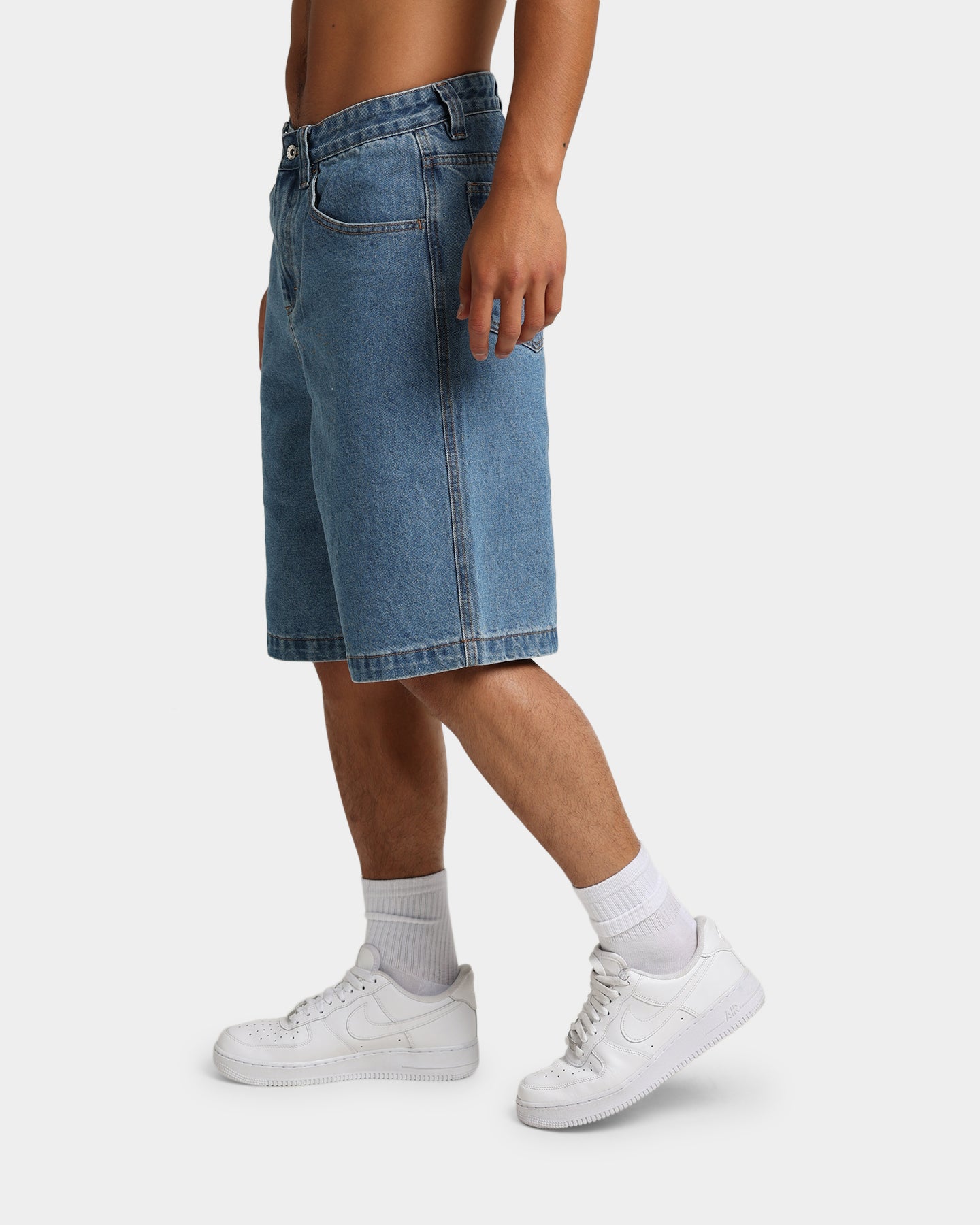 X-Large Bull Denim 91 Shorts Mid Blue | Culture Kings US
