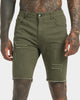XXIII Edit Distressed Shorts Khaki